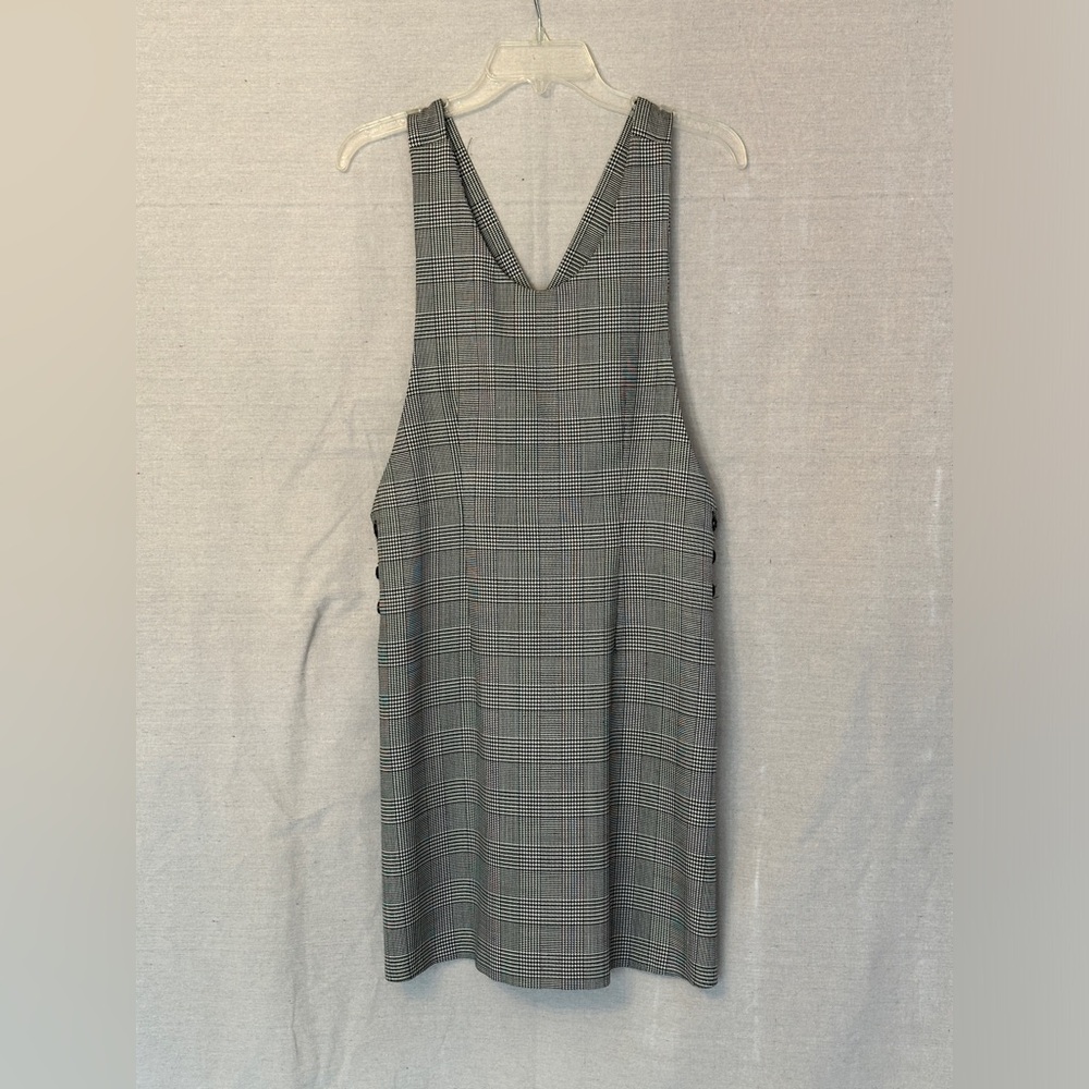 M.J. Carrol Black & White Checkered Houndstooth Jumper